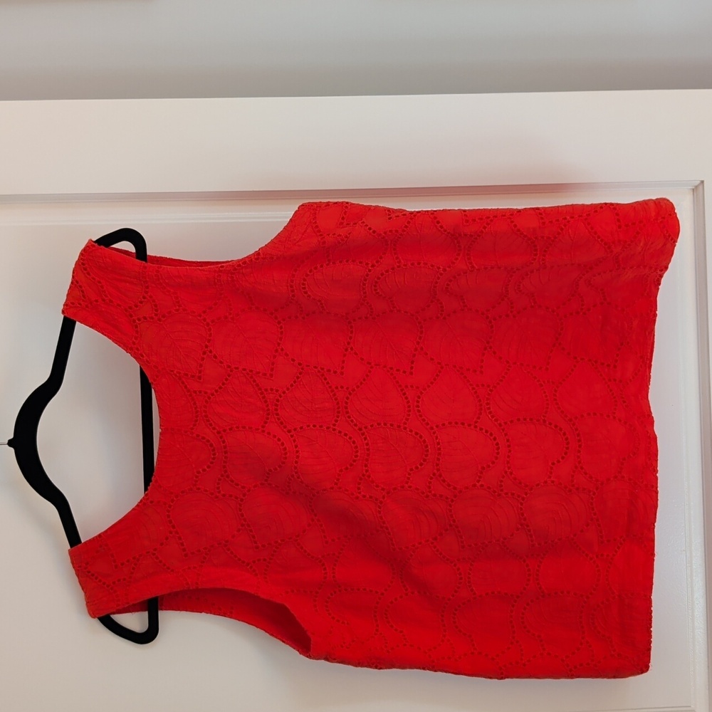 Vibrant Red Sleeveless Tank Top